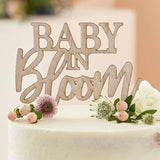 Baby in Bloom Wooden Cake Topper - The Party Room
