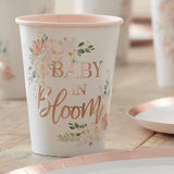 Baby in Bloom Floral Cups 8pk