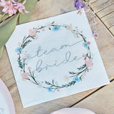 Boho Team Bride Hen Party Napkins - The Party Room