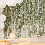 Botanical Leaf Ribbon Backdrop - The Party Room