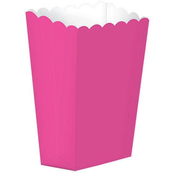 Bright Pink Popcorn Favour Boxes 5pk - The Party Room