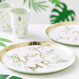 Botanical Hen Party Almost Mrs Plates 8pk