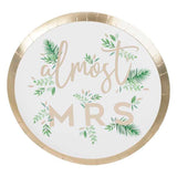 Botanical Hen Party Almost Mrs Plates 8pk - The Party Room