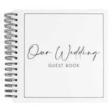 Black & White Wedding Guest Book - The Party Room