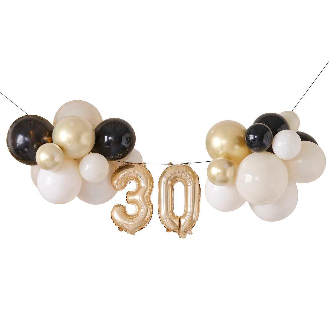 30th Birthday Milestone Balloon Bunting Decoration - The Party Room
