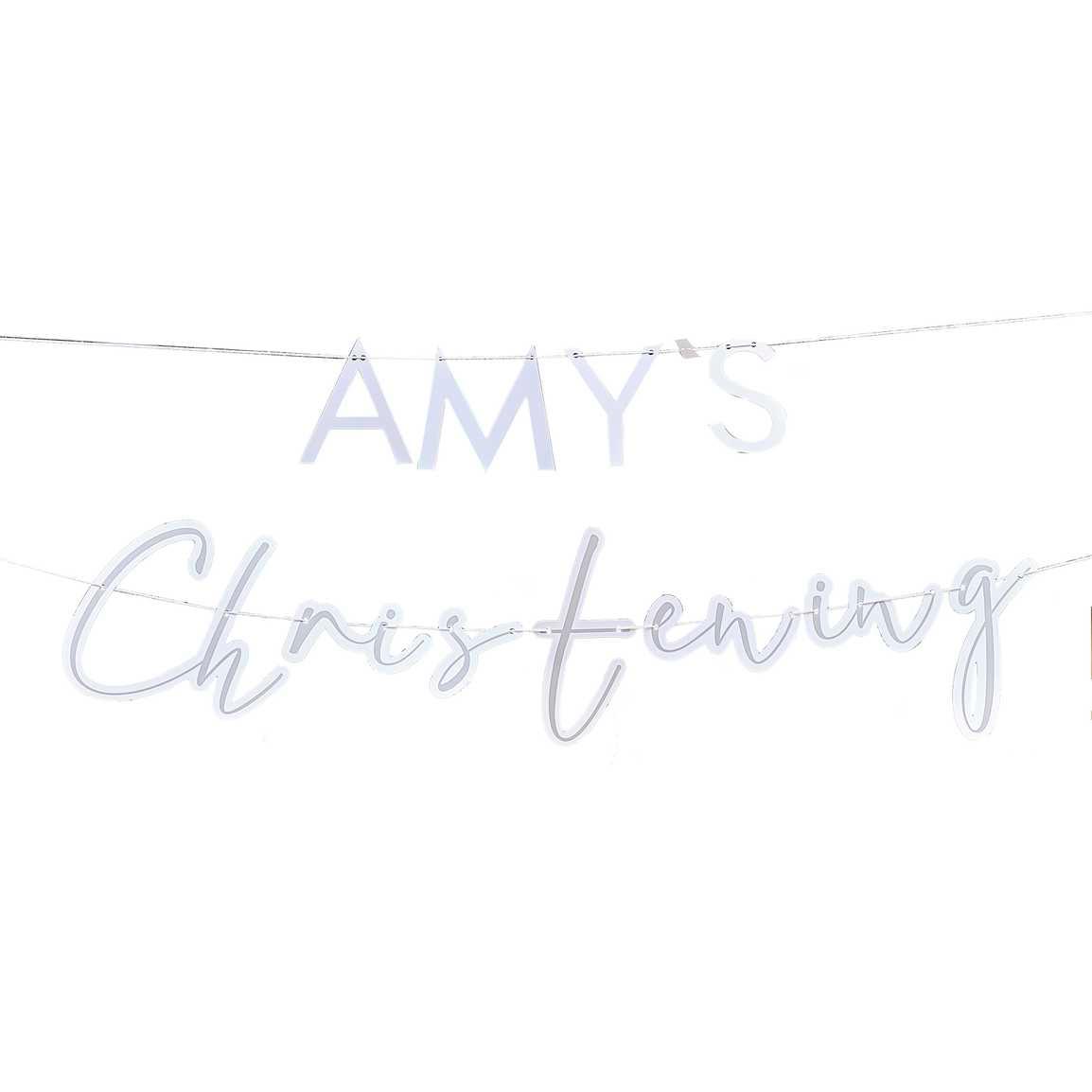 Customisable Christening Bunting - The Party Room