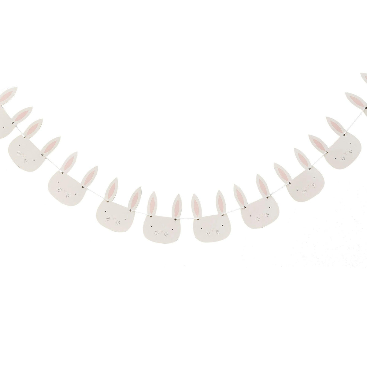 Pink & White Bunny Face Bunting - The Party Room