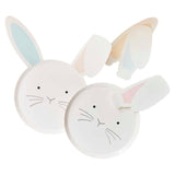 Pastel Bunny Plates With Interchangeable Ears 8pk - The Party Room