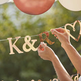 Customisable Rose Gold Engaged Bunting - The Party Room