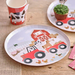 Farm Animal Plates 8pk - The Party Room