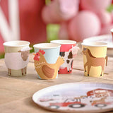 Farm Animals Party Cups 8pk - The Party Room