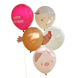 Farm Animals Birthday Balloon Bundle 5pk - The Party Room