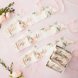 Floral Team Bride Hen Party Sashes 6pk - The Party Room