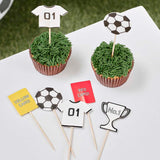 Football Cupcake Toppers 12pk - The Party Room