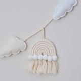 Macrame Rainbows & Clouds Nursery Baby Bunting - The Party Room