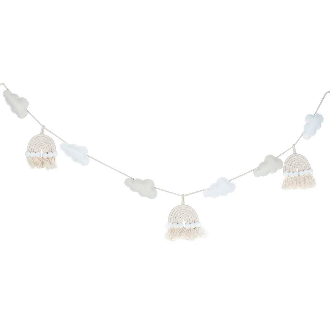 Macrame Rainbows & Clouds Nursery Baby Bunting - The Party Room
