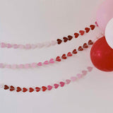 Ombre Heart Garland Decoration - The Party Room