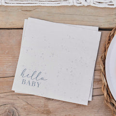 Hello Baby Neutral Baby Shower Napkins 16pk - The Party Room