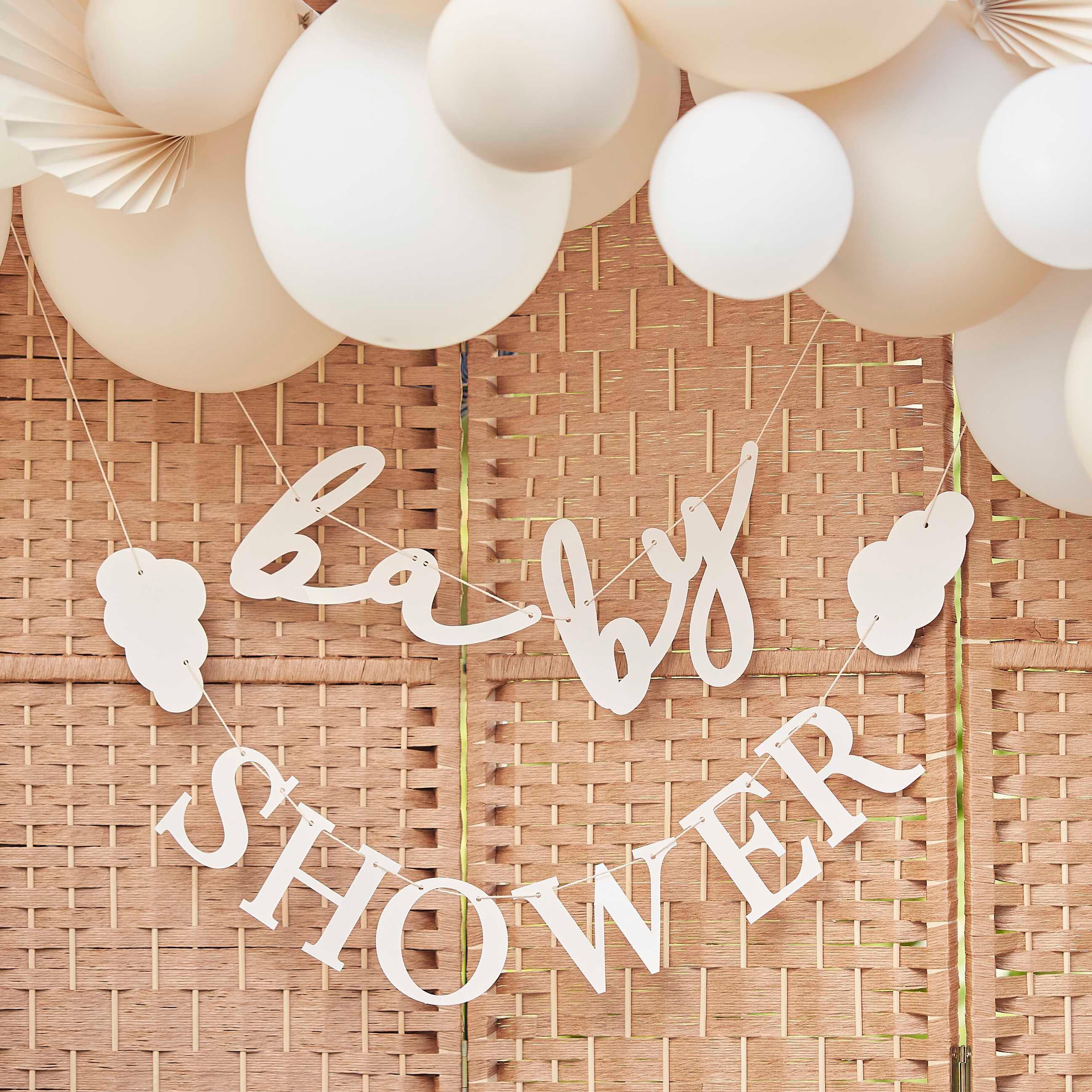 Clouds Baby Shower Bunting, Party Supplies NZ