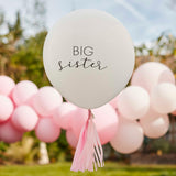 Big Sister Balloon with Pink Tassels - The Party Room