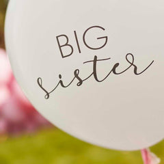 Big Sister Balloon with Pink Tassels - The Party Room