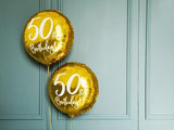 Gold 50th Birthday Foil Balloon - The Party Room