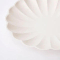 Cream Large Compostable Plates 8pk - The Party Room