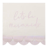 Mermaid Iridescent & Pink Napkins 16pk - The Party Room