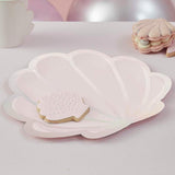 Mermaid Iridescent & Pink Shell Shaped Plates 8pk - The Party Room