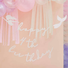 Mermaid Happy Birthday Customisable Bunting - The Party Room
