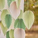 Sage & Cream Palm Backdrop - The Party Room