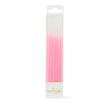 Tall Pink Ombre Candles 12pk