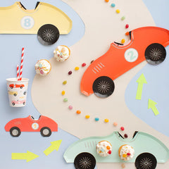 Race Car Party Cups 8pk - The Party Room