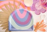 Rainbow Bloom Plates - The Party Room