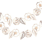 Rose Gold Flower Bunting - The Party Room