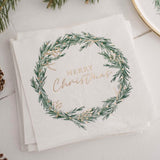 Merry Christmas Paper Napkins 16pk - The Party Room