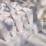 Wedding Confetti Tray with 24 Cones & Confetti - The Party Room