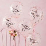 Floral Hen Party Confetti Balloons 5pk - The Party Room