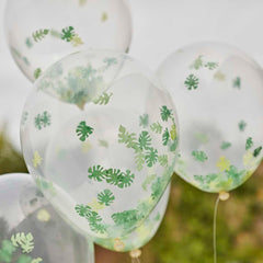 Jungle Confetti Balloon Bundle 5pk - The Party Room